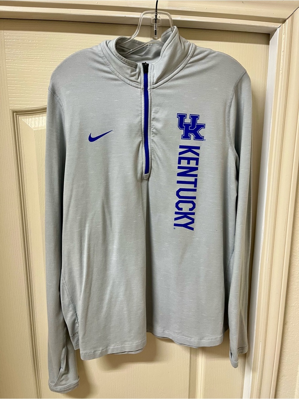 University of Kentucky - Nike Gray Quarter-Zip Pullover